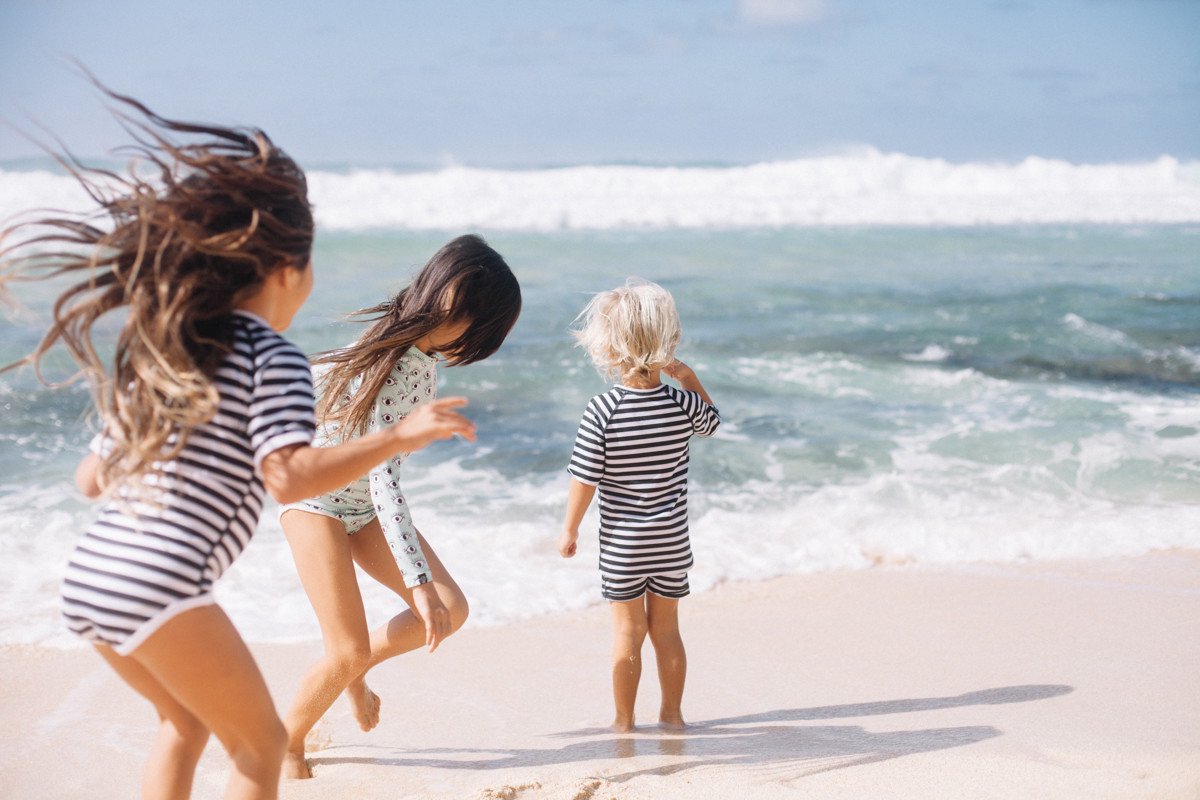 Beach & Bandits UV zwemshirt Kinderen Stripe Tee - Zwart/Wit — afbeelding 7
