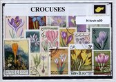 Krokussen – Luxe postzegel pakket (A6 formaat) : collectie van verschillende postzegels van krokussen – kan als ansichtkaart in een A6 envelop - authentiek cadeau - kado - geschenk