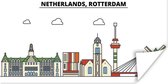 Poster Rotterdam - Skyline - Urban - 120x60 cm