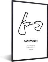Fotolijst incl. Poster - Circuit Zandvoort - Formule 1 - 20x30 cm - Posterlijst - Cadeau voor man
