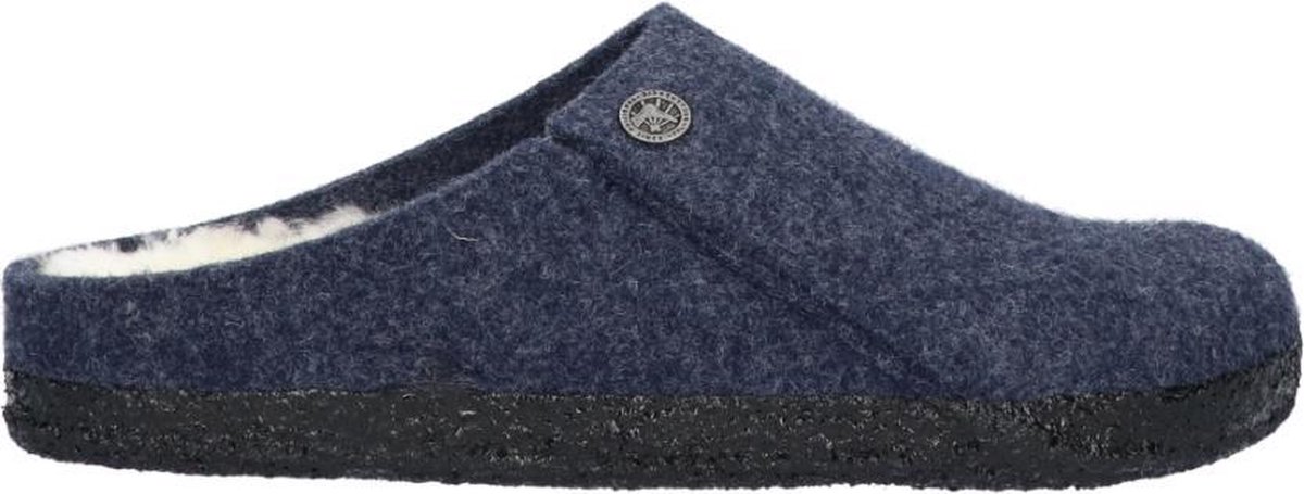 Birkenstock Zermatt Shearling WZ Regular Heren Sloffen Dark Blue