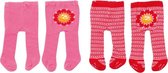 maillots 43 cm rood/roze 2 stuks