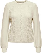 Only Trui Onlkatia L/s Pullover Cc Knt 15231265 Whitecap Gray/w. Melange Dames Maat - L