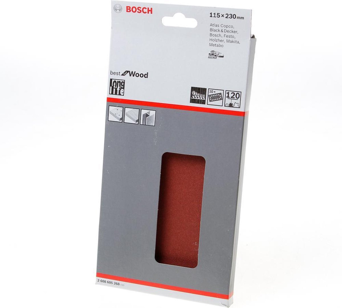 Bosch Accessories EXPERT C470 2608900863 Oscillerend schuurpapier Geperforeerd (l x b) 230 mm x 115 mm 10 stuk(s)