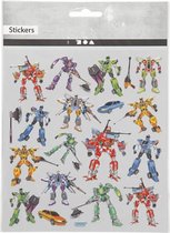 stickervel transformers 16,5 x 15 cm 19 stuks