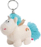 sleutelhanger Unicorn Rainbow Flair junior 10 cm pluche wit