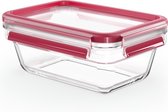 Tefal MasterSeal N1040810 boîte hermétique alimentaire Rectangulaire 0,85 L Transparent, Rouge 1 pièce(s)