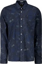 Garcia Heren Overhemd Blauw - Maat XXL