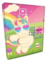code-dagboek Unicorn junior 15 x 21 cm papier