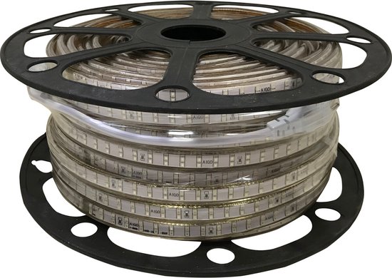 LED Strip - Igia Strobi - 50 Meter - IP65 Waterdicht - Rood - 2835 SMD 230V
