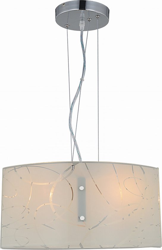 LED Hanglamp - Hangverlichting - Torna Spirilo - E27 Fitting - Rechthoek - Mat Wit - Aluminium