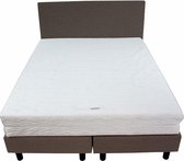 Bedworld Boxspring 120x200 - Stevig - Lederlook - Antraciet (MD995)