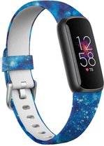 Siliconen Smartwatch bandje - Geschikt voor Blue Sky Fitbit Luxe siliconen bandje - Strap-it Horlogeband / Polsband / Armband - Maat: Maat S