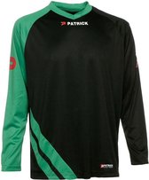 Patrick Victory Voetbalshirt Lange Mouw Heren - Zwart / Groen | Maat: M