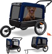 KESSER® Hondenfietskar tot 40 kg 3in1 Hondenbuggy - Fietskar Hond Jogger - Marineblauw
