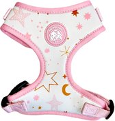 The Dog Farm Dog Harness - Harnais pour chien - Harnais pour chien Y - Stars Print Pink - Taille XS - Harnais Chiens avec impression