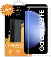 3-Pack Samsung Galaxy S23 FE Screenprotectors - MobyDefend Case-Friendly Screensavers - Gehard Glas - Glasplaatjes Geschikt Voor Samsung Galaxy S23 FE