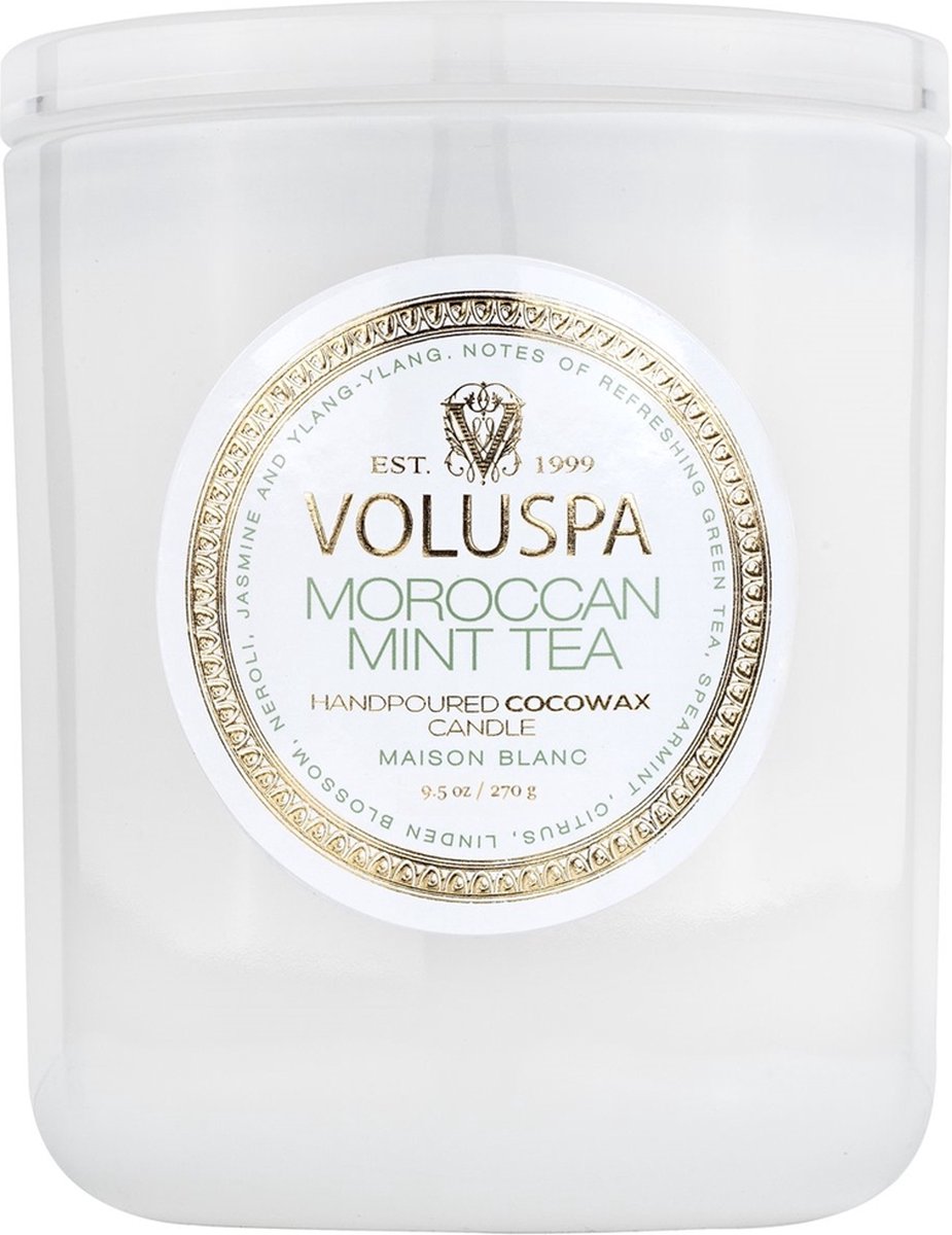 Voluspa Geurkaars Maison Blanc Moroccan Mint Tea Classic Candle 270gr