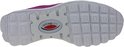 Zool van een paarse Gabor rollingsoft sneaker met een vierkant patroon.