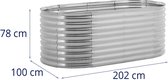 Uniprodo - Metalen Hochbeet - 0 x 0 x 0 cm - staal