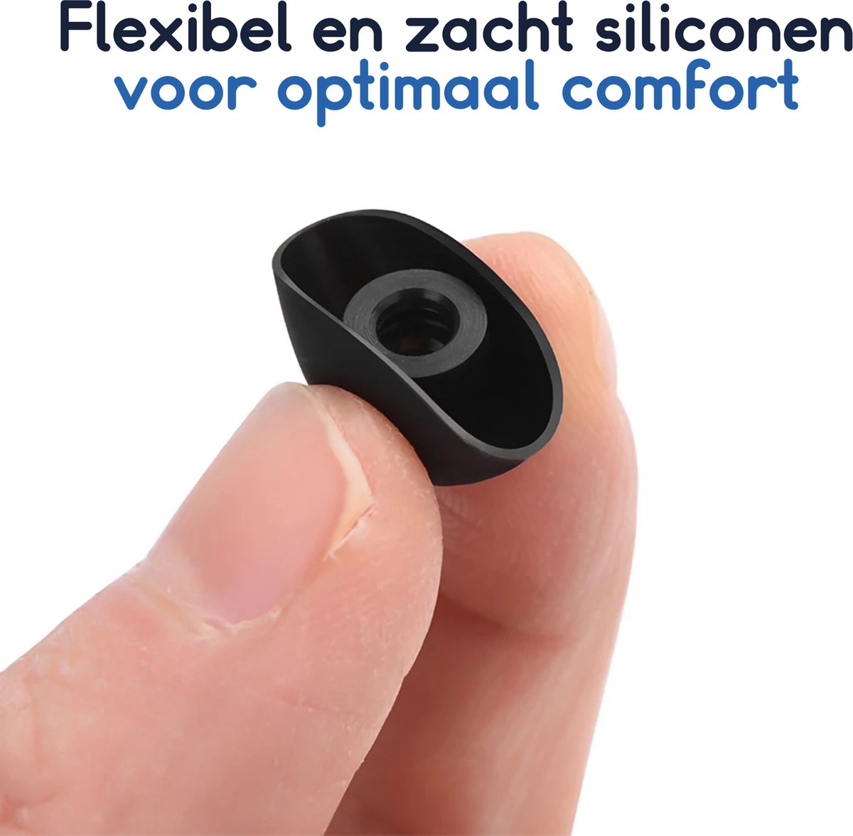 Ibley ComfortFit Siliconen oortips voor Samsung Galaxy Buds 2 Pro zwart - Siliconen Earplug - S/M/L formaat - 3 paar - 3 maten – foto 4
