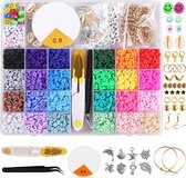 5560 Delige - Sprankelende Sieraden Maken Set - 24 kleuren - Sieraden Maken Pakket - Kralen Set Creative Kit - Kettingen & Armbanden - LOUZIR