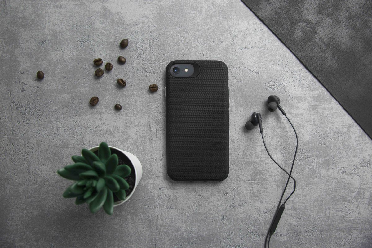 My Style - iPhone 12 Pro Max Hoesje - Tough Back Case Zwart