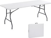 AREBOS Table pliante Table buffet Table de jardin Table à manger Table de camping pliable 180 cm