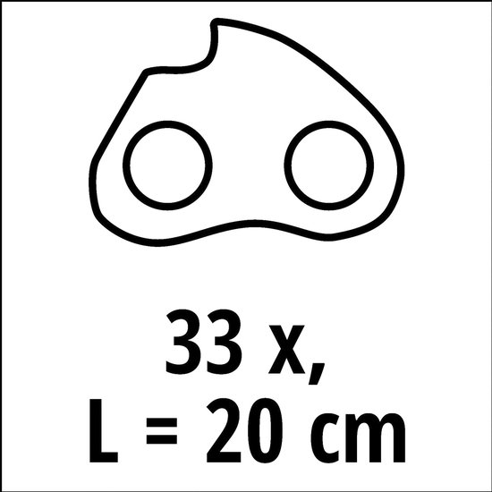 Einhell 4500193 20cm 1,1 33T 3/8 Reserveketting voor kettingzaag van Einhell — afbeelding 4