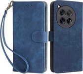 Coverup Book Case met Koord - Geschikt voor OnePlus 12R Hoesje - Blauw