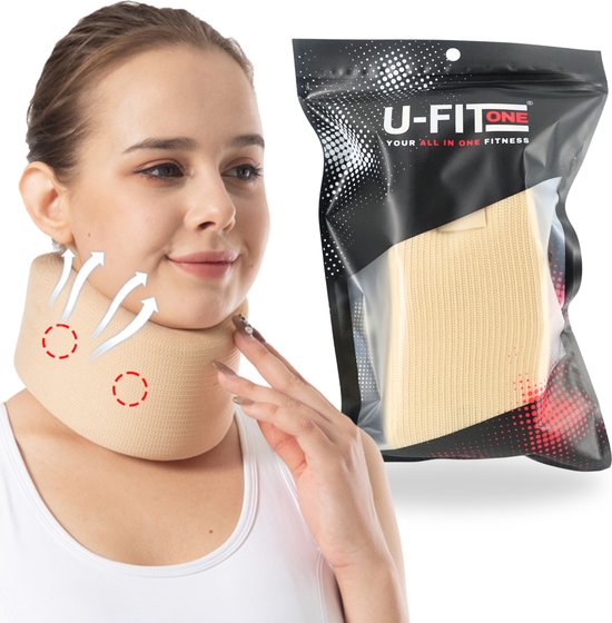 U Fit One Nekbrace - Nekhulp - Nek bandage - Nekklachten - Nekkramp - Nek brace - Maat: L