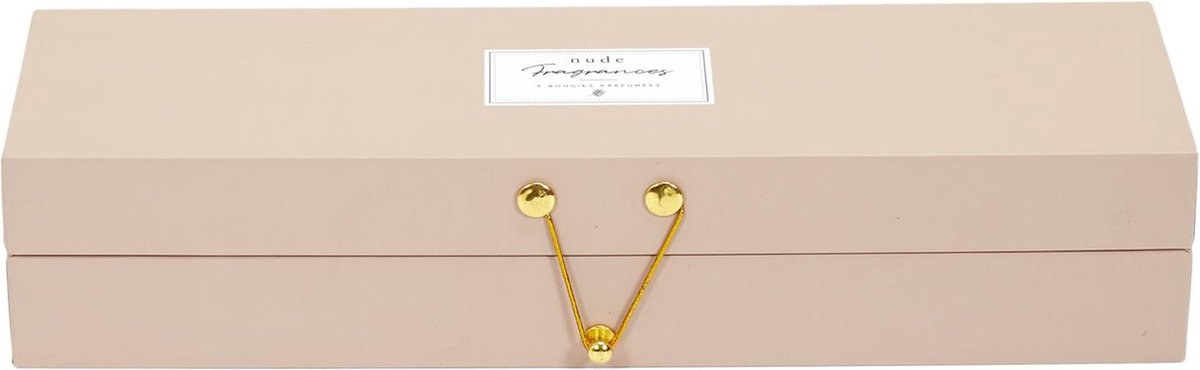 WDMT Luxe Geurkaarsen Cadeauset – 5-Delige Kaarsenbox in Geschenkverpakking – Decoratieve Kaarsen met Geur – Perfect Cadeau voor Vrouwen – Cadeaupakket - Beige — cadeau in Wonen & Interieur - foto 2