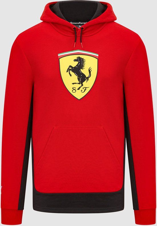 Ferrari Logo Hoody Rood 2024 L - Charles Leclerc - Carlos Sainz