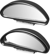 Set van 2x auto/motor dodehoekspiegels 14 cm - Dodehoekspiegels/autospiegel/opzetspiegel/buitenspiegel - Auto/caravan accessoires