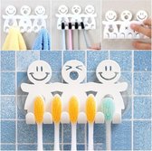 Tandenborstelhouder - Tandenborstel - Tandenpoetsen - Houder - Hangen - Badkameraccessoire - Plaats voor 5 tandenborstels - LOUZIR