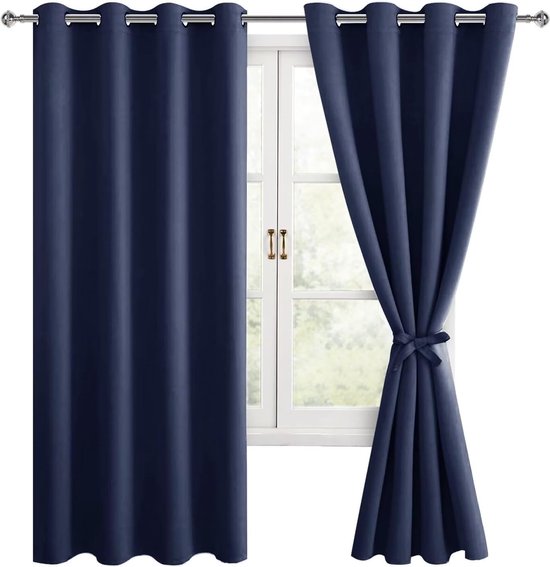 Hiasan Verduisteringsgordijnen met inslagringen, lichtbeige, ondoorzichtig, 2 stuks, 140 x 260 cm (breedte x hoogte), zachte schuifgordijnen voor slaapkamer, woonkamer enz Hiasan Verduisteringsgordijnen met inslagringen, lichtbeige, ondoorzichtig, 2 stuks, 140 x 260 cm (breedte x hoogte), zachte schuifgordijnen voor slaapkamer, woonkamer enz