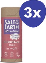 Salt of the Earth Déodorant Stick Lavande & Vanille - Utilisation ou Recharge (3x 84gr)