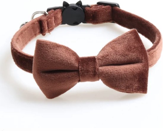 Kattenhalsband met parels roze