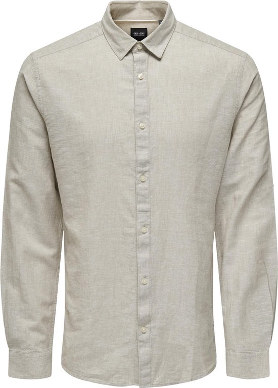 ONLY & SONS ONSCAIDEN LS SOLID LINEN SHIRT NOOS Overhemd