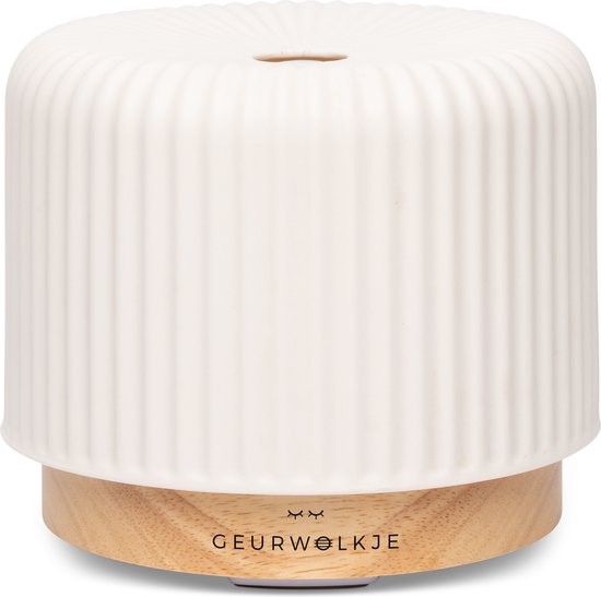 Foto: Live slow geurwolkje aroma diffuser keramiek wit 200 ml geslaagd