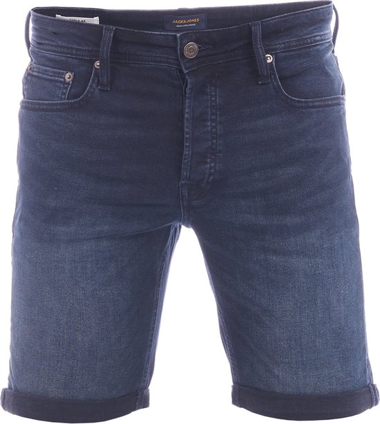 Jack & Jones Heren Short Broeken JJIRICK regular/straight Fit Blauw Volwassenen Korte Jeans Broek Bermuda