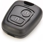 TLVX Boîtier de clé de voiture robuste Peugeot 106 / 107 / 206 / 207 / 307 / 406 / Citroën C1 / C2 / C4 / Toyota Aigo / Pour remplacer le boîtier de clé d'origine / télécommande de voiture / 2 boutons / 2 boutons / 1 pièce