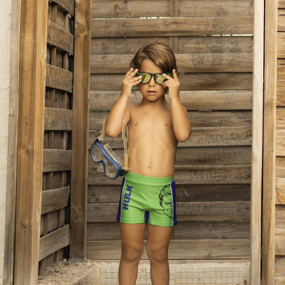 Maillot De Bain 2 Pièces Marvel Spiderman Enfant Garçon - Haut Zippé Et Short