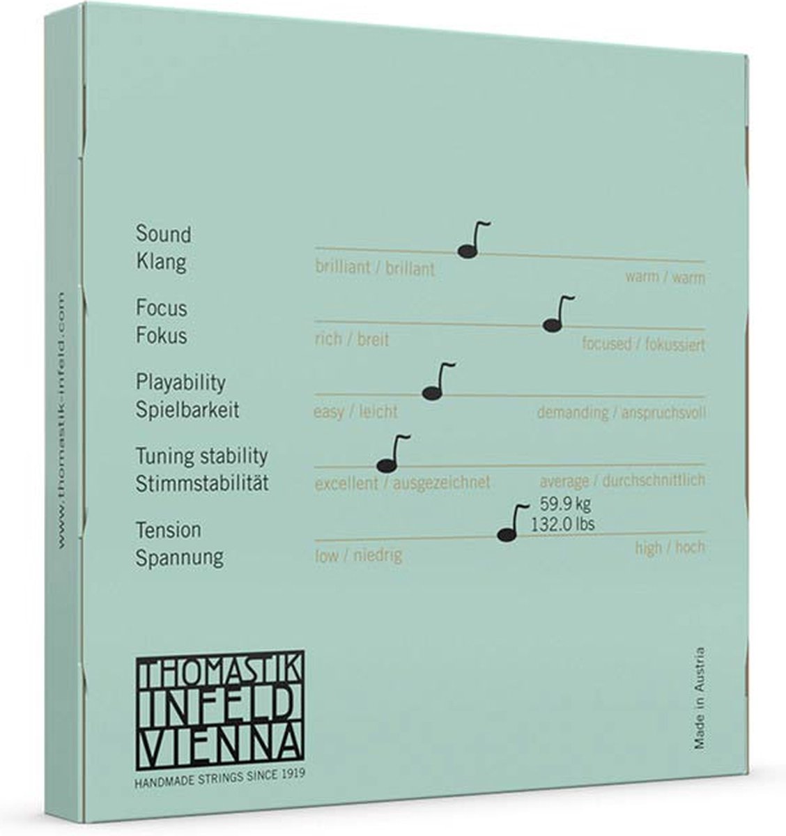 Thomastik Infeld THVE-400 cello string set 4/4 medium