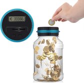 Digitale Spaarpot - Met muntenteller - Elektrische spaarpot - Transparant - Spaarpot voor jongens en meisjes - Geschikt voor Euromunten - Kan tot wel 800 munten vasthouden!