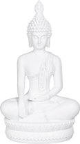 Decoratieve figuren Wit Boeddha 19,2 x 12 x 32,5 cm