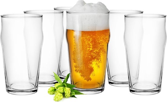 Foto: Glasmark bierglazen 6x pils glas 530 ml glas speciaal bier