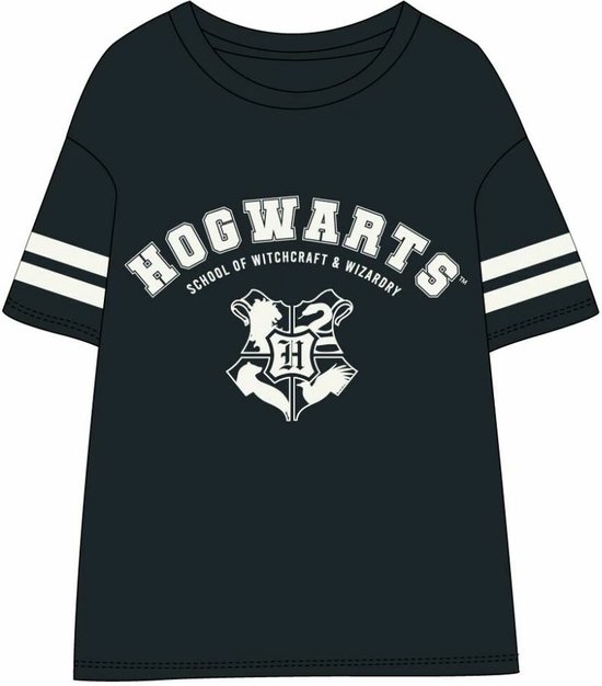 Dames-T-Shirt met Korte Mouwen Harry Potter Donkerblauw - L