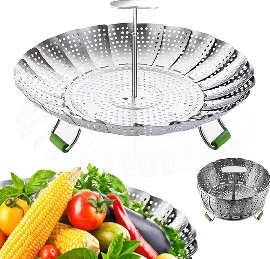 Stoompan Van Roestvrij Staal - 20 Cm Binnendiameter Voor Het Stomen Van Groenten Fruit En Eieren Stoompan Van Roestvrij Staal - 20 Cm Binnendiameter Voor Het Stomen Van Groenten Fruit En Eieren