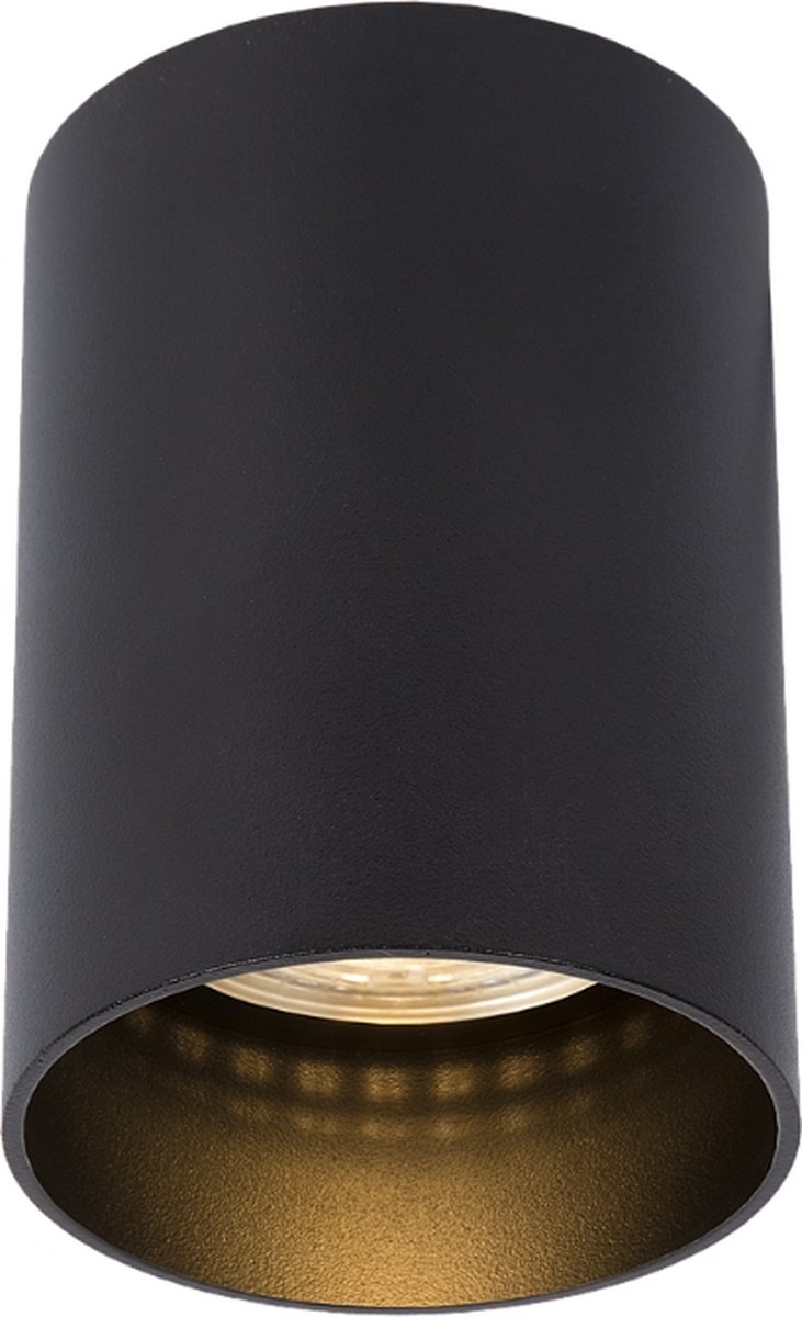 Atmooz - Nuo Fix - Zwart - 50W - GU10 - Metaal - Opbouwspot - Plafondspot - Woonkamer / Eetkamer / Slaapkamer